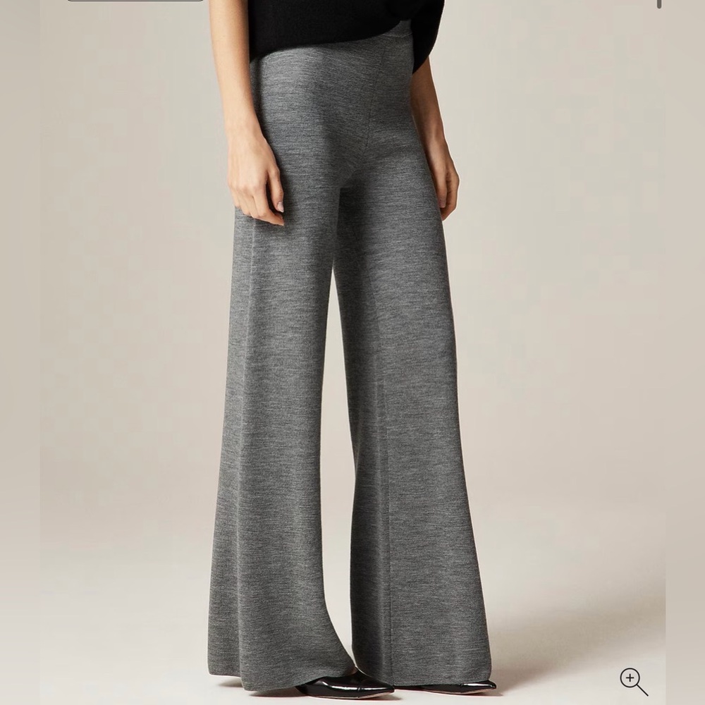 J. Crew Charcoal 100% wool Trousers and sweater set!